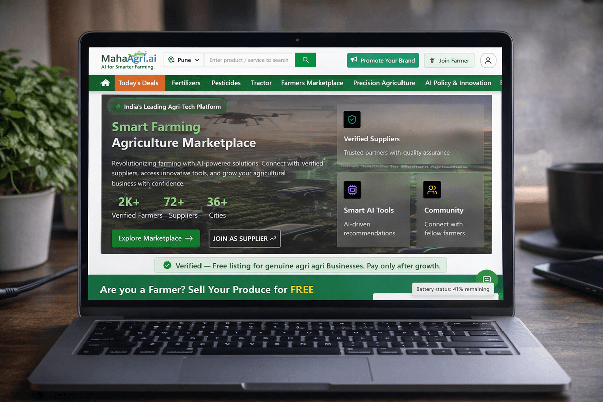 Mahaagri.ai - AgriTech Platform Case Study Showcase by TechKritika Software